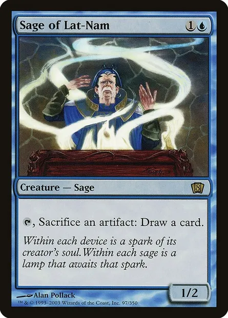 Sage de Lat-Nam, carte Magic 8ED 97★ — extension Huitième Edition