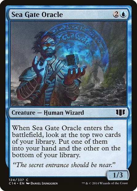 Sea Gate Oracle, Magic card C14 124 — Commander 2014 set
