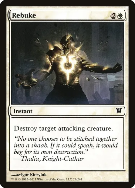 Rebuke, Magic card ISD 29 — Innistrad set