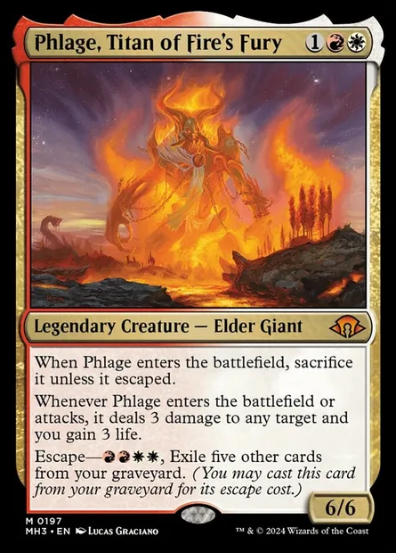 Phlage, Titan of Fire's Fury, Magic card MH3 197 — Modern Horizons 3 set