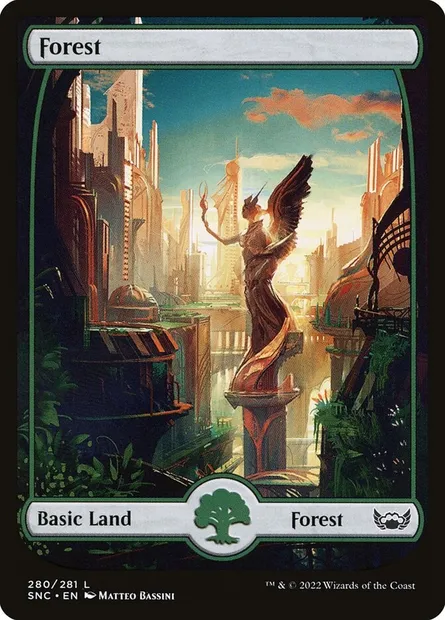 Forest, Magic card SNC 280 — Streets of New Capenna set