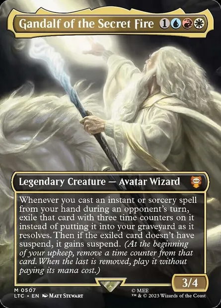 Gandalf of the Secret Fire, Magic card LTC 507 — Tales of Middle-earth Commander set
