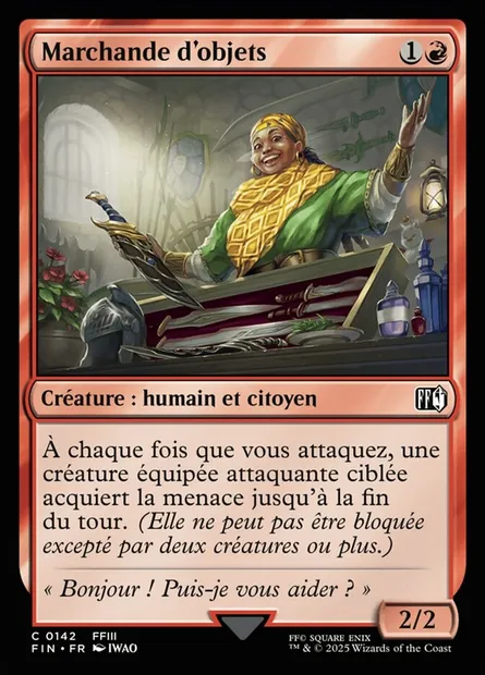Marchande d'objets, carte Magic FIN 142 — extension Final Fantasy