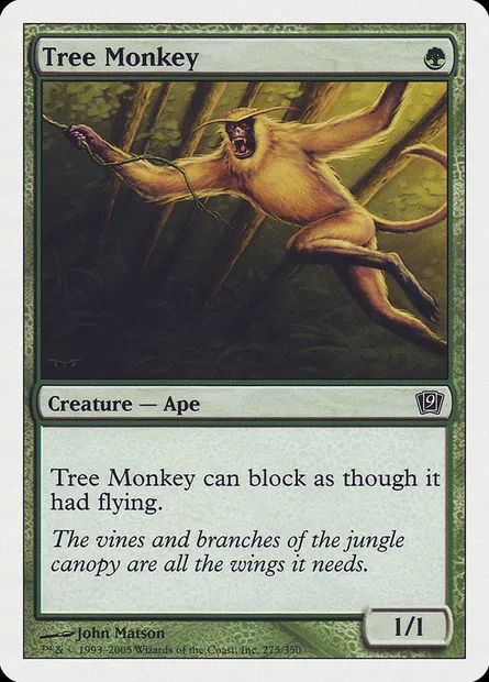 Singe arboricole, carte Magic 9ED 275 — extension Neuvième Edition