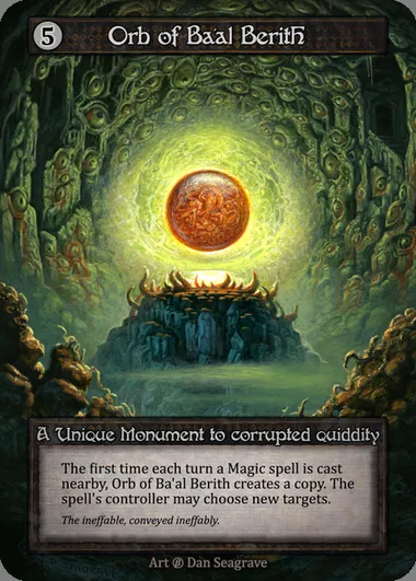 Orb of Ba'al Berith, carte Sorcery BET 321 — extension Beta