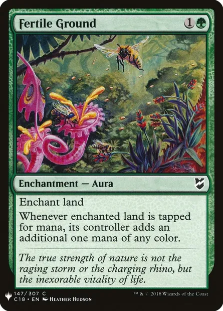 Fertile Ground, Magic card PLST C18-147 — The List set