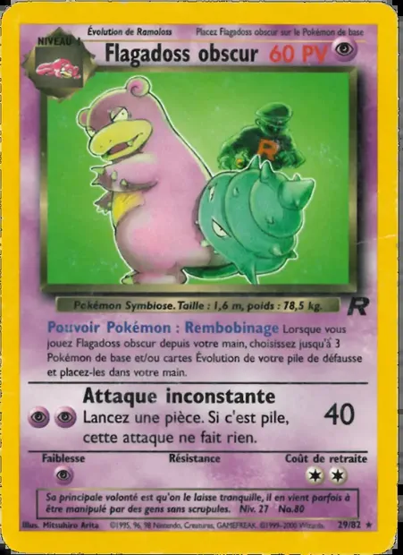 Flagadoss obscur, carte Pokémon TR 29 — extension Team Rocket