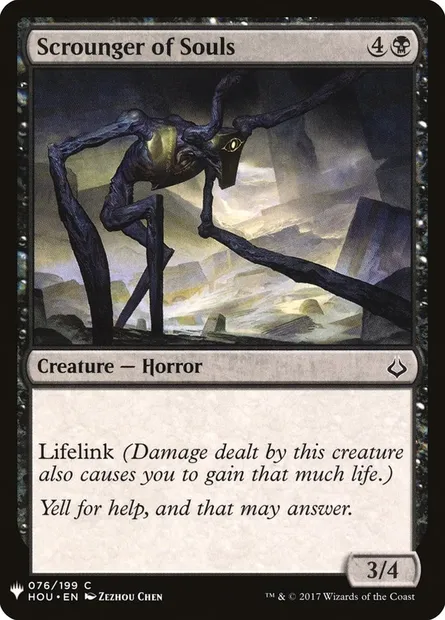 Scrounger of Souls, Magic card PLST HOU-76 — The List set