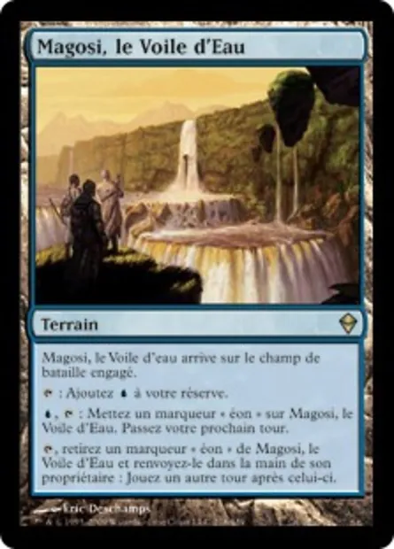 Magosi, le Voile d'Eau, carte Magic ZEN 218 — extension Zendikar