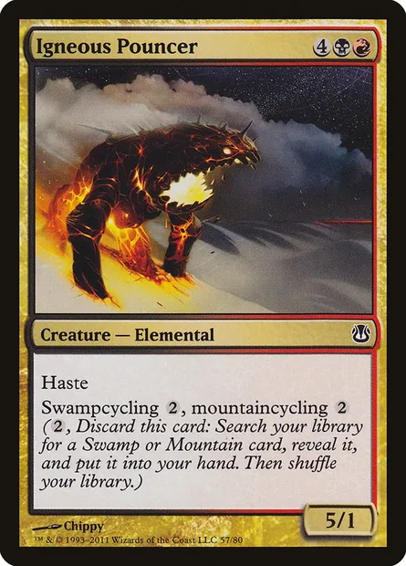 Igneous Pouncer, Magic card DDH 57 — Duel Decks: Ajani vs. Nicol Bolas set