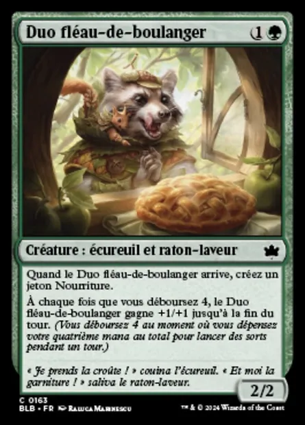 Duo fléau-de-boulanger, carte Magic BLB 163 — extension Bloomburrow
