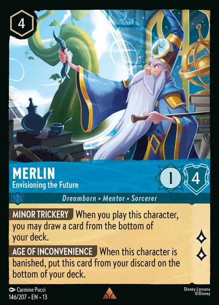 Merlin - Envisioning the Future, Disney Lorcana card CH13-146 — Attack of the Vine! set