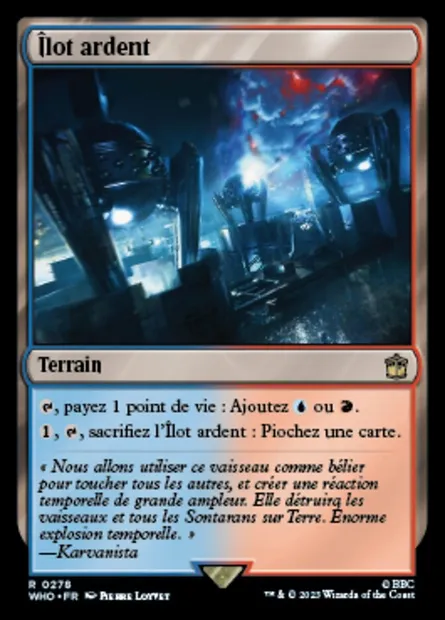 Îlot ardent, carte Magic WHO 278 — extension Doctor Who