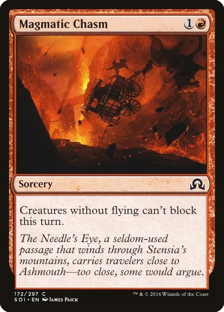 Magmatic Chasm, Magic card SOI 172 — Shadows over Innistrad set