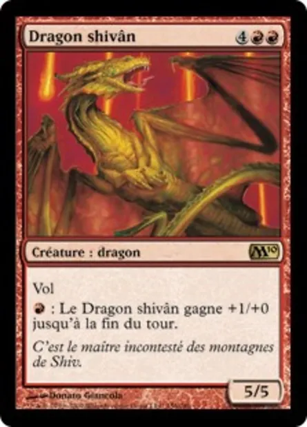 Dragon shivân, carte Magic M10 156 — extension Magic 2010