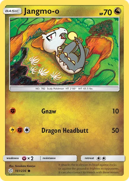 Jangmo-o, Pokémon card CEC 161 — Cosmic Eclipse set