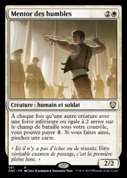 Mentor des humbles, carte Magic ONC 81 — extension Phyrexia: All Will Be One Commander