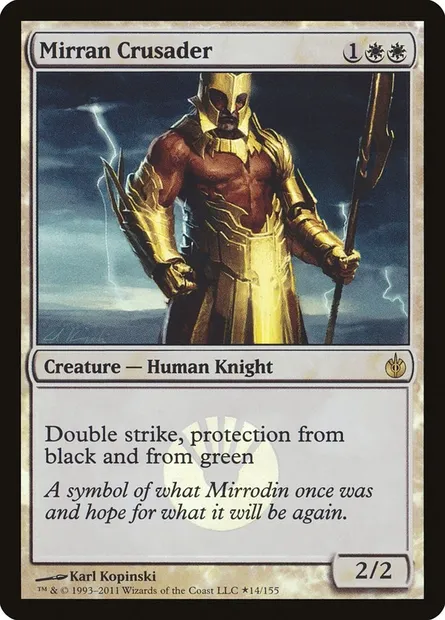 Croisé mirran, carte Magic PMBS 14★ — extension Mirrodin Besieged Promos