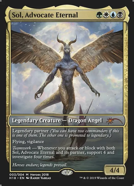 Sol, Advocate Eternal, carte Magic PH18 3 — extension 2018 Heroes of the Realm