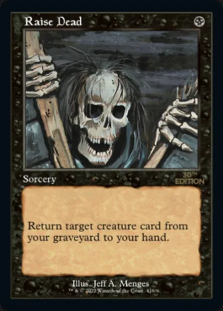 Raise Dead, Magic card 30A 416 — 30th Anniversary Edition set