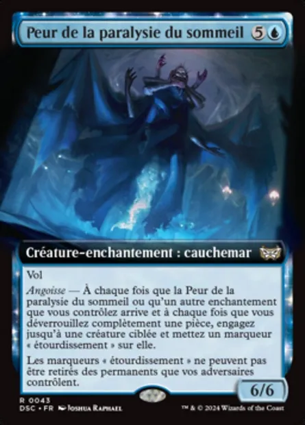 Peur de la paralysie du sommeil, carte Magic DSC 43 — extension Duskmourn: House of Horror Commander
