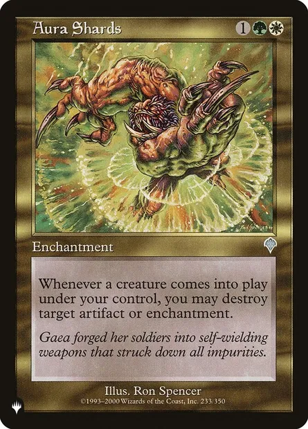 Échardes d'aura, carte Magic PLST INV-233 — extension The List