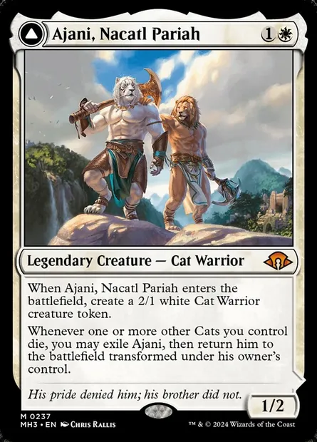Ajani, Nacatl Pariah // Ajani, Nacatl Avenger, Magic card MH3 237 — Modern Horizons 3 set