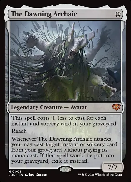 The Dawning Archaic, Magic card SOS 1 — Secrets of Strixhaven set