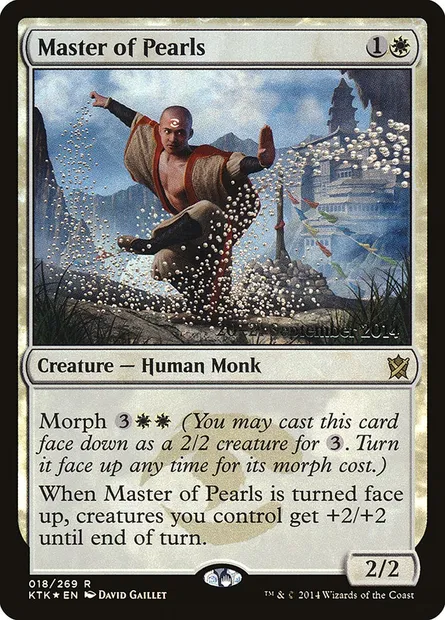 Maître des perles, carte Magic PKTK 18s — extension Khans of Tarkir Promos