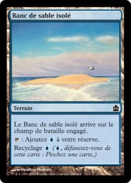 Banc de sable isolé, carte Magic CMD 281 — extension Commander 2011