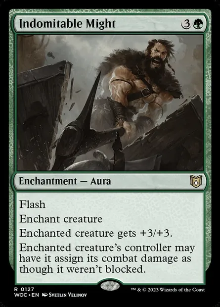 Indomitable Might, Magic card WOC 127 — Wilds of Eldraine Commander set