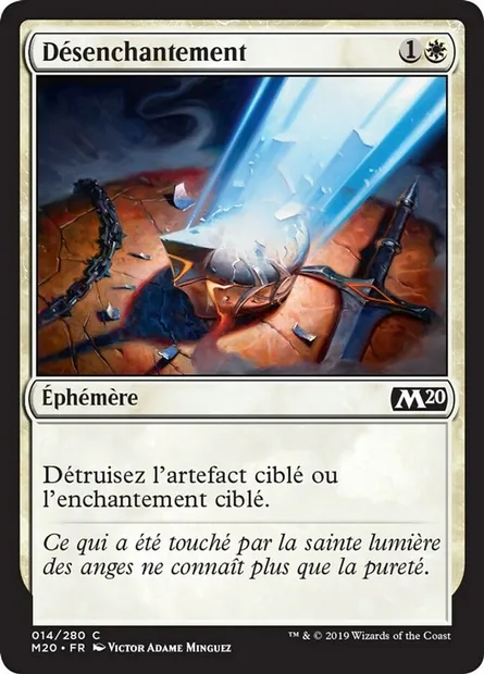 Désenchantement, carte Magic M20 14 — extension Core Set 2020