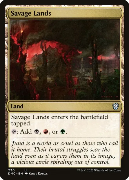 Savage Lands, Magic card DMC 230 — Dominaria United Commander set