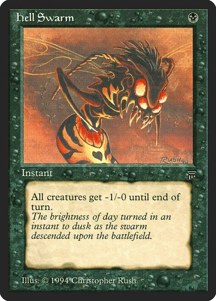 Hell Swarm, Magic card LEG 103 — Legends set