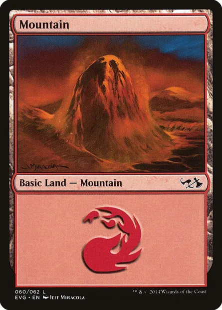Mountain, Magic card EVG 60 — Duel Decks Anthology: Elves vs. Goblins set