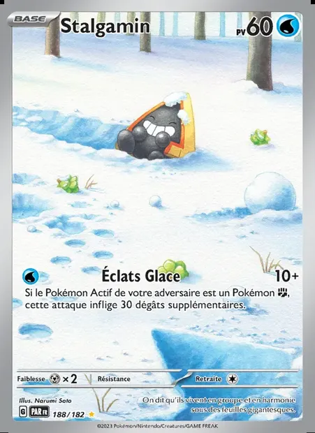 Stalgamin, carte Pokémon PAR 188 — extension Faille Paradoxe