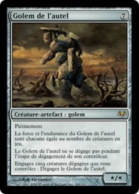 Golem de l'autel, carte Magic EVE 166 — extension Coucheciel