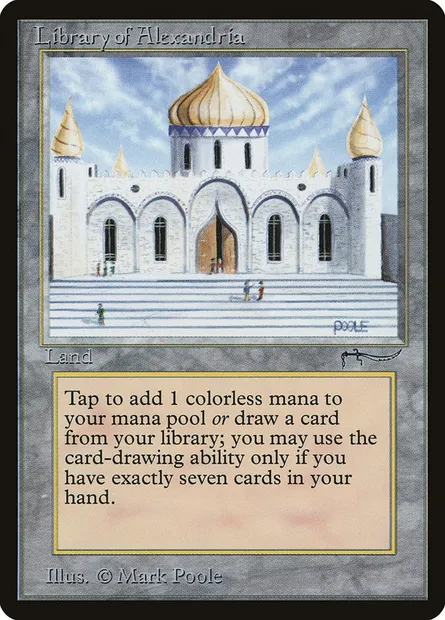 Library of Alexandria, carte Magic ARN 76 — extension Arabian Nights