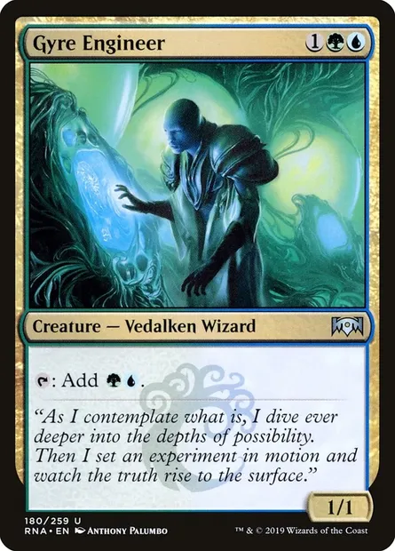 Gyre Engineer, Magic card RNA 180 — Ravnica Allegiance set