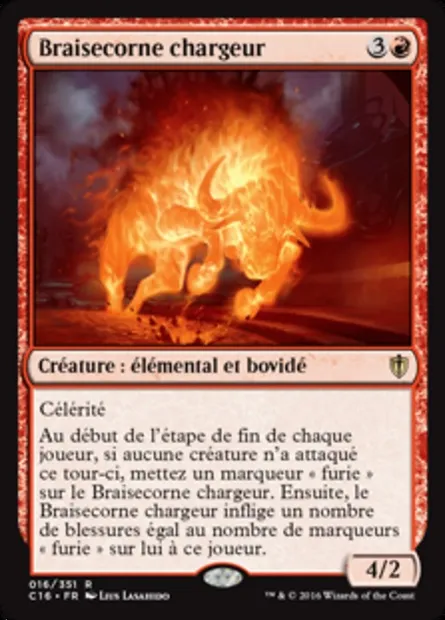 Braisecorne chargeur, carte Magic C16 16 — extension Commander 2016