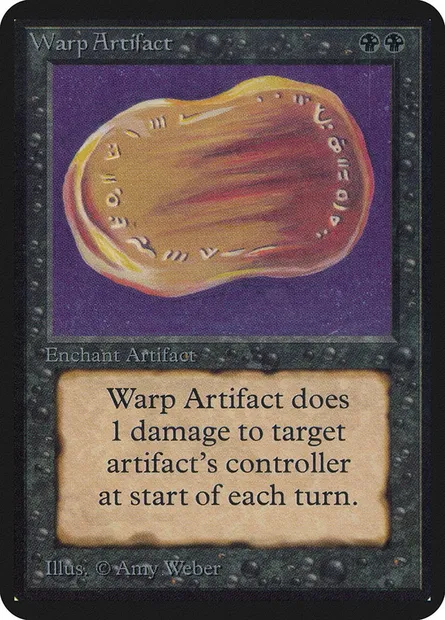 Warp Artifact, Magic card LEA 133 — Limited Edition Alpha set
