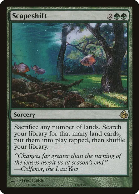 Scapeshift, Magic card MOR 136 — Morningtide set