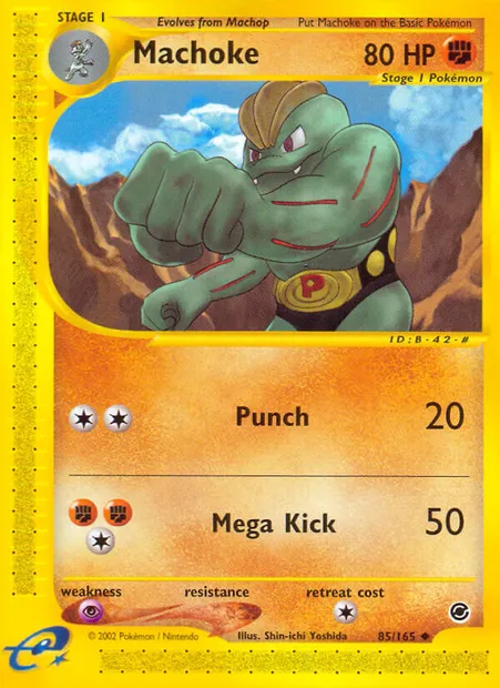 Machoke, Pokémon card EX 85 — Expedition Base Set set