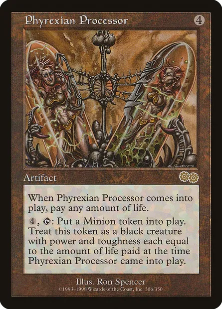 Phyrexian Processor, Magic card USG 306 — Urza's Saga set
