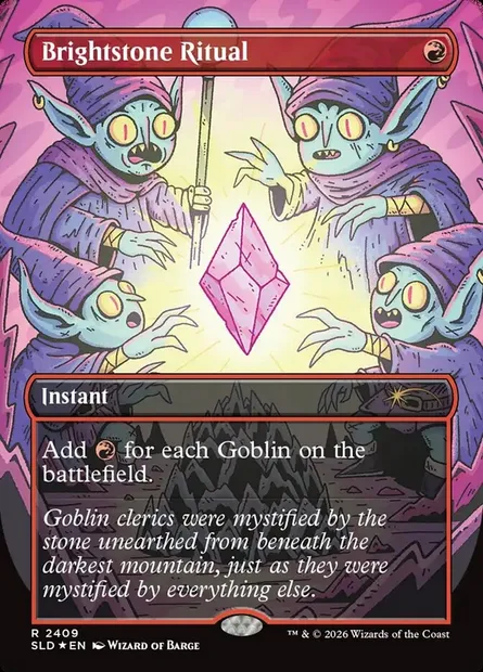 Brightstone Ritual, Magic card SLD 2409 — Secret Lair Drop set