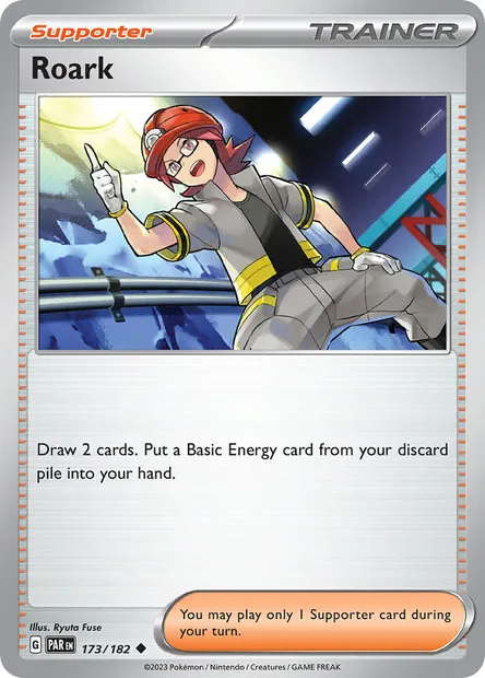 Roark, Pokémon card PAR 173 — Paradox Rift set