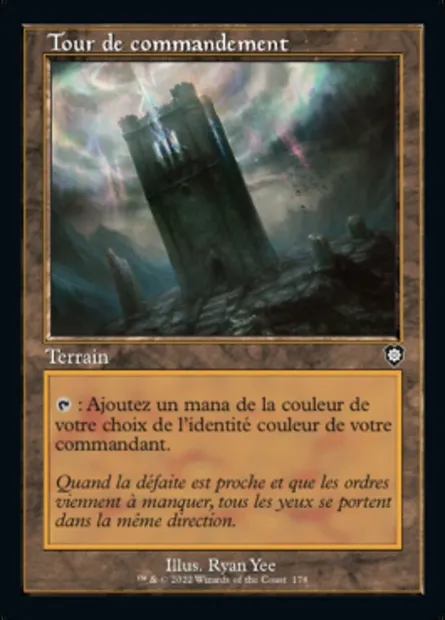 Tour de commandement, carte Magic BRC 178 — extension The Brothers' War Commander