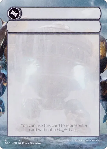 Double-Faced Substitute Card, Magic card SBRO 1 — The Brothers' War Substitute Cards set