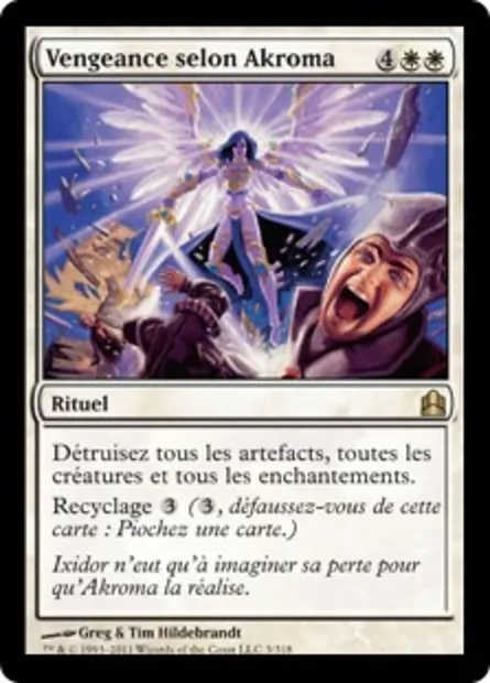 Vengeance selon Akroma, carte Magic CMD 3 — extension Commander 2011