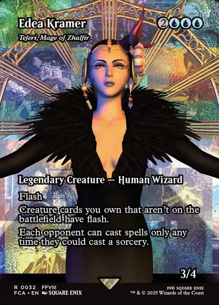 Téfeiri, mage de Zhalfir, carte Magic FCA 32 — extension Final Fantasy: Through the Ages